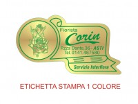Etichette adesive per fioristi, fiorai e vivaisti (mm 52X29)  (cod.10G)